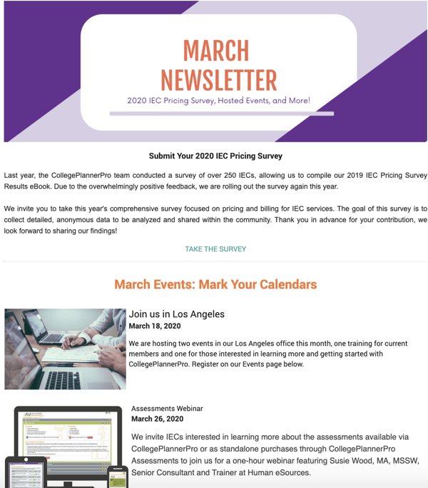 Newsletter Example