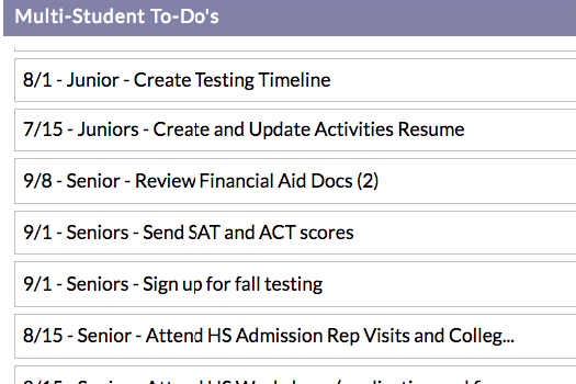 Multi-Student To-Dos